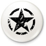 printfashion Csillag - Kitűző, hűtőmágnes - Fehér (3081494)