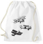 printfashion repülőgép - Sportzsák, Tornazsák - Fehér (16146479)