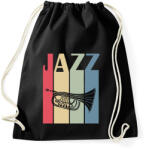 printfashion Jazz music - Sportzsák, Tornazsák - Fekete (7657601)