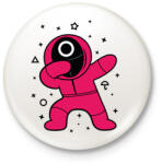 printfashion Squid Game Dab kör - Kitűző, hűtőmágnes - Fehér (5725285)
