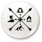 printfashion outdoor - Kitűző, hűtőmágnes - Fehér (13032617)