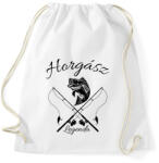 printfashion Horgász legenda - Sportzsák, Tornazsák - Fehér (4657717)