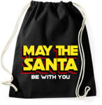 printfashion MAY THE SANTA - Sportzsák, Tornazsák - Fekete (10818936)