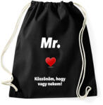 printfashion Mr. - Sportzsák, Tornazsák - Fekete (1137717)