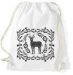 printfashion Őz az erdőben - Sportzsák, Tornazsák - Fehér (15961585)