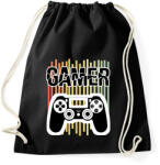 printfashion Gamer - Sportzsák, Tornazsák - Fekete (7038013)