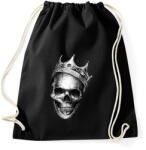 printfashion Király koponya - Sportzsák, Tornazsák - Fekete (1785329)