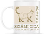 printfashion Büszke cica tulajdonos - Sziámi - Bögre - Fehér (6308749)