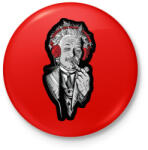 printfashion Einstein - Kitűző, hűtőmágnes - Piros (5520371)