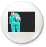 printfashion Among us WTF - Kitűző, hűtőmágnes - Fehér (4122787)