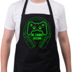 printfashion ne zavarj játszom - Kötény - Fekete (6046546)