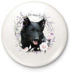 printfashion mudi kutyus - női - Kitűző, hűtőmágnes - Fehér (15311941)