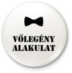 printfashion vőlegény alakulat - Kitűző, hűtőmágnes - Fehér (5463010)