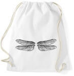 printfashion Szitakötőszárny (fekete-fehér) - Sportzsák, Tornazsák - Fehér (15471819)