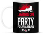printfashion Legénybúcsú party folyamatban 2 - Bögre - Fekete (1462604)