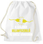printfashion A legjobb villanyszerelő az egész városban - Sportzsák, Tornazsák - Fehér (7612254)