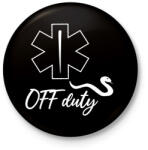 printfashion Szolgálaton kívül - Kitűző, hűtőmágnes - Fekete (9126166)