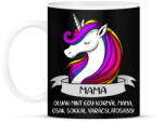 printfashion Mama unikornis - Bögre - Fekete (1471008)