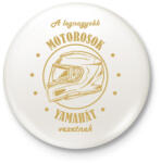 printfashion A legnagyobb motorosok - Yamaha - Kitűző, hűtőmágnes - Fehér (7203284)