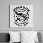 printfashion Amerikai klasszikus - Vászonkép - Fehér (6620755)