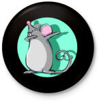 printfashion Dabbing egér - Kitűző, hűtőmágnes - Fekete (3096099)