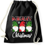 printfashion merry xmas - Sportzsák, Tornazsák - Fekete (15112680)