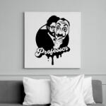printfashion La Casa de papel - professor - art - Vászonkép - Fehér (6636604)