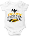 printfashion Próbáltad már a pizzát? - Baba Body - Fehér (9403133)