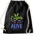 printfashion husvét5 - Sportzsák, Tornazsák - Fekete (6584754)