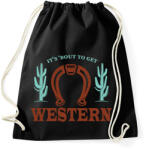printfashion Get western - Sportzsák, Tornazsák - Fekete (7496907)