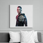 printfashion Israel Adesanya MMA - Vászonkép - Fehér (6637127)