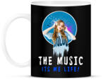 printfashion THE MUSIC ITS ME LIFE - Bögre - Fekete (1711561)