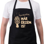 printfashion Gombász ajándék - Kötény - Fekete (11614544)