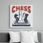 printfashion Sakk - Chess - Vászonkép - Fehér (7315100)