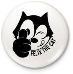 printfashion Felix the cat - Kitűző, hűtőmágnes - Fehér (5185722)