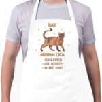 printfashion Bak - Burmai cica - Kötény - Fehér (13339866)