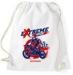 printfashion Motocross - Sportzsák, Tornazsák - Fehér (13736737)