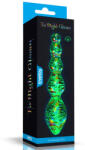 Lovetoy Glow-in-the-dark Twilight Gleam Glass Dildo-Tantalizing Orbs - primestars