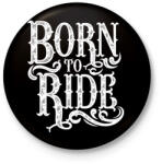 printfashion Lóra született - Kitűző, hűtőmágnes - Fekete (3091490)