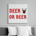 printfashion DEER OR BEER - Vászonkép - Fehér (9548269)
