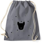 printfashion Kutya szívekkel - Sportzsák, Tornazsák - Grafitszürke (4311392)