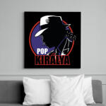 printfashion A pop királya - Vászonkép - Fekete (11016470)