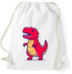 printfashion Trex dínó - Sportzsák, Tornazsák - Fehér (8641624)