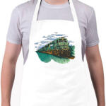 printfashion Vonat - Kötény - Fehér (7565191)