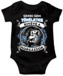 printfashion Senki sem tökéletes kivéve a horgászok - Baba Body - Fekete (10343009)