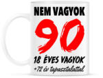 printfashion Nem vagyok 90! - Bögre - Fehér (994259)