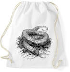 printfashion Földigiliszta rajz - Sportzsák, Tornazsák - Fehér (16688956)