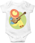 printfashion Mexikó-sombrero-gitár - Baba Body - Fehér (12066646)