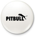 printfashion Pitbull paródia - Kitűző, hűtőmágnes - Fehér (3078781)