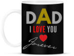 printfashion dad i love you - Bögre - Fekete (2598573)